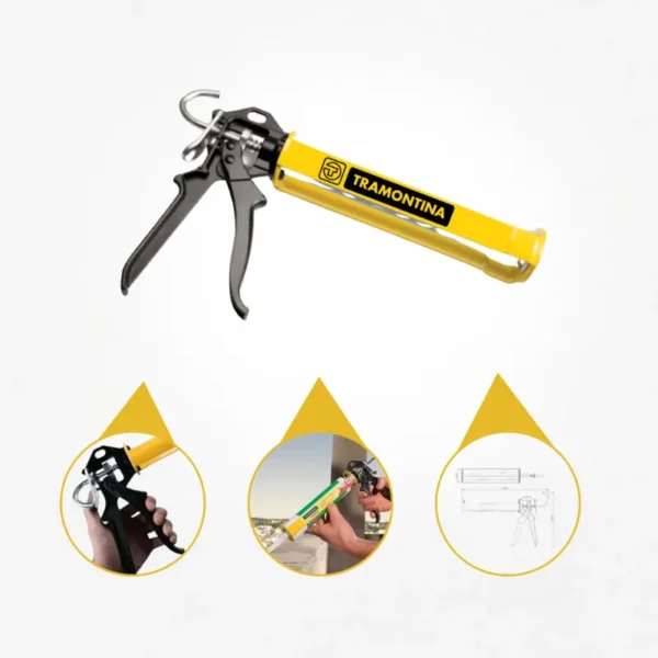 Aplicador para mastique pu 40 tubo - 1 unidade