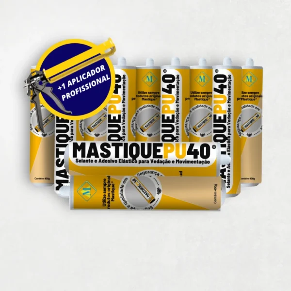 mastique pu 40 para vedação e colagem de juntas de dilatação e materiais de construção - tubo 12 unidades