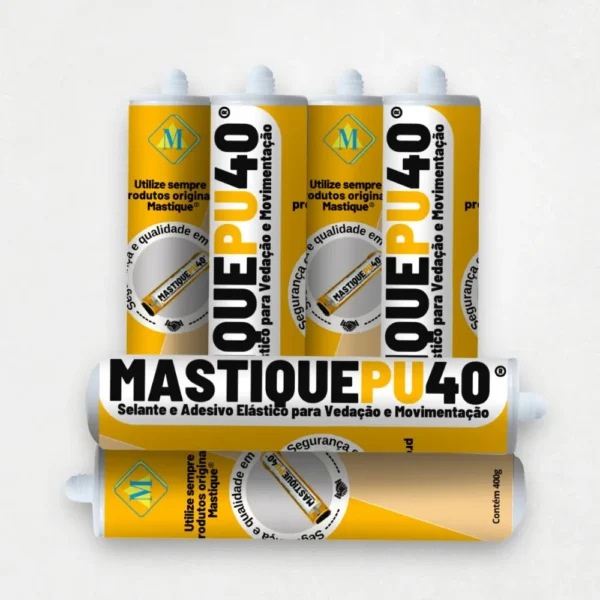 mastique pu 40 para vedação e colagem de juntas de dilatação e materiais de construção - tubo 6 unidades