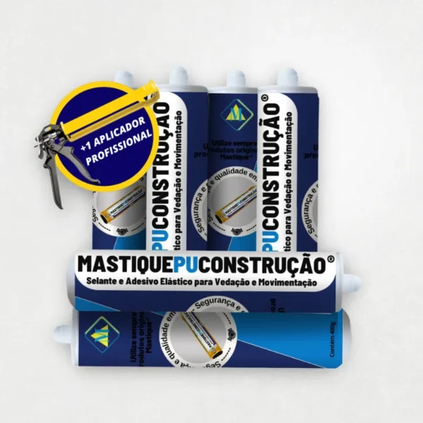 mastique pu para juntas de dilatação na construção civil - tubo 6 unidades