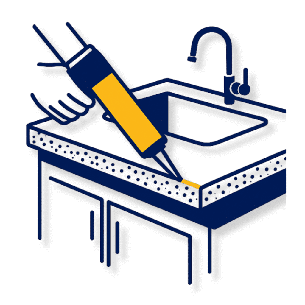 APLICAÇÃO DE PU 40 PREMIUM SILICONE SELANTE EM VIDRO