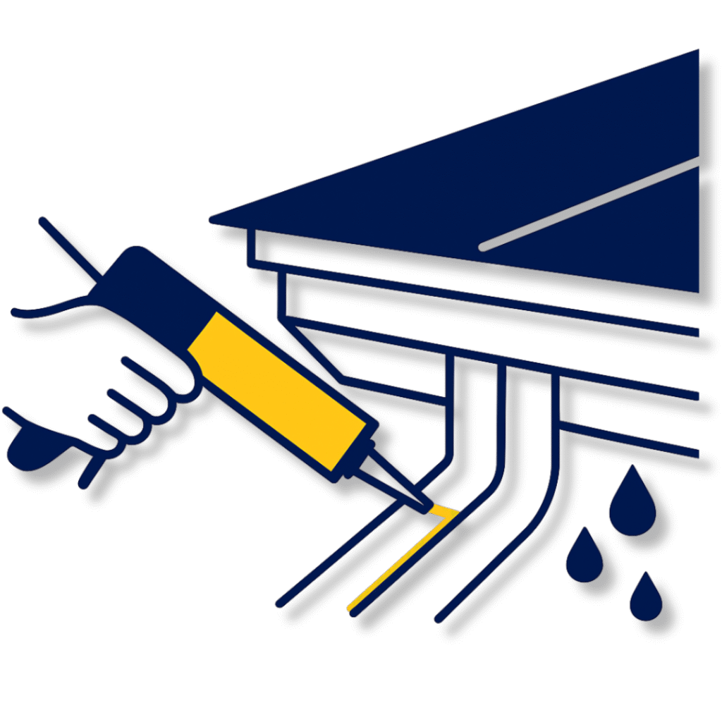 APLICAÇÃO DE PU 40 PREMIUM SILICONE SELANTE EM CALHAS E TELHADOS